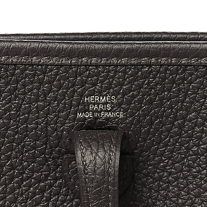 Hermes Taurillon Clemence Evelyne TPM Chocolate 6 of 10