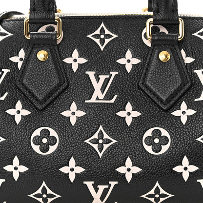 Louis Vuitton Empreinte Monogram Spring in the City Speedy Bandouliere 20 Black White Pink 7 of 9