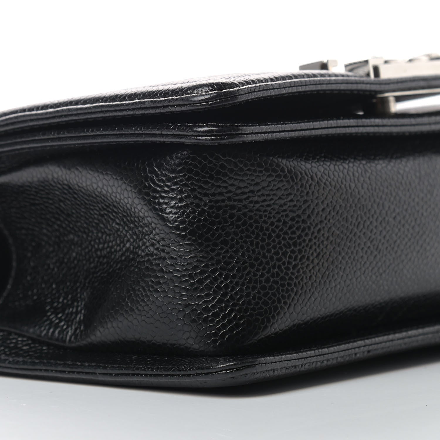 Chanel Caviar Chevron Quilted Small Boy Flap Black 7 of 11