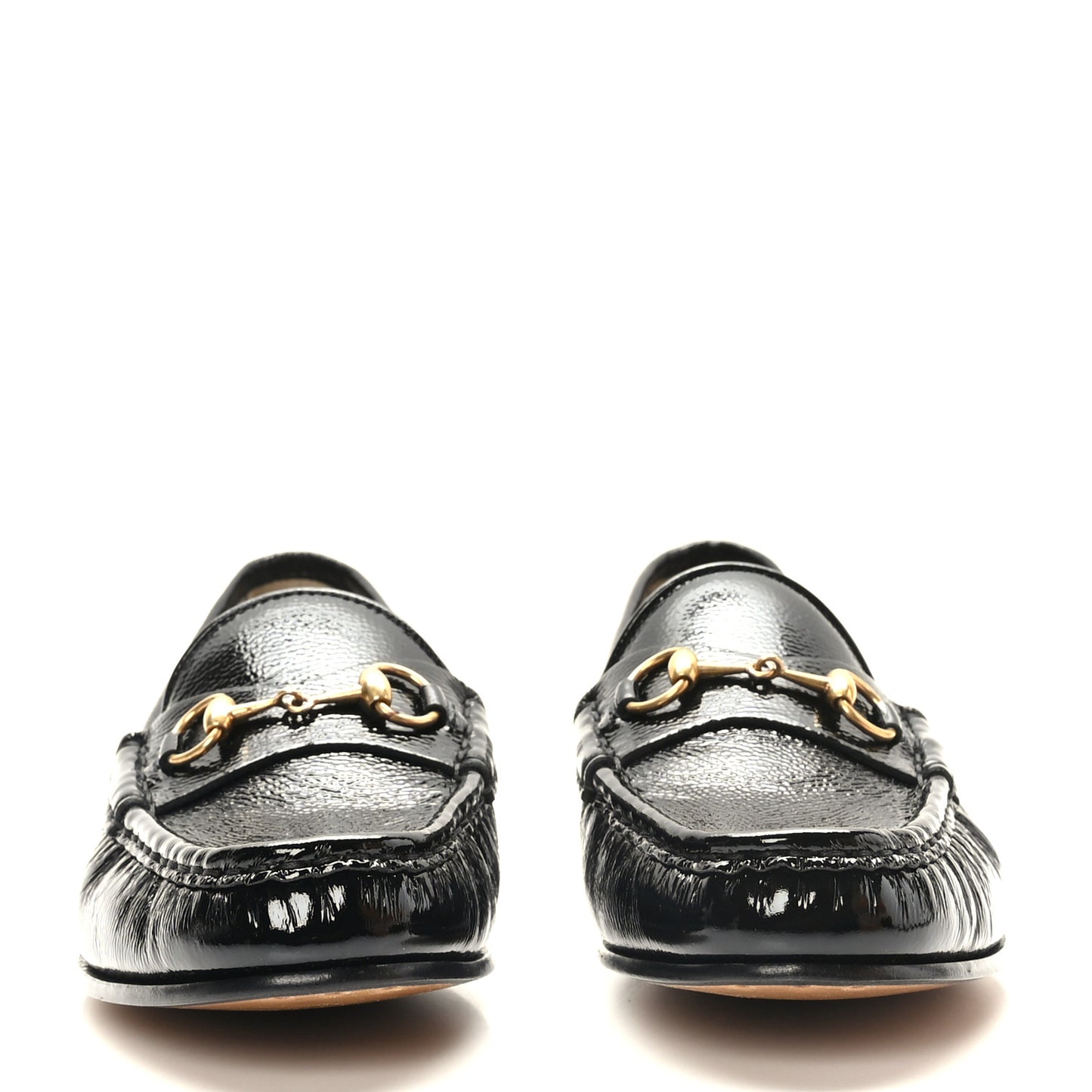 Patent Womens 1953 Horsebit Loafers 39.5 Black