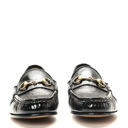 Gucci Patent Womens 1953 Horsebit Loafers 39.5 Black 2 of 8