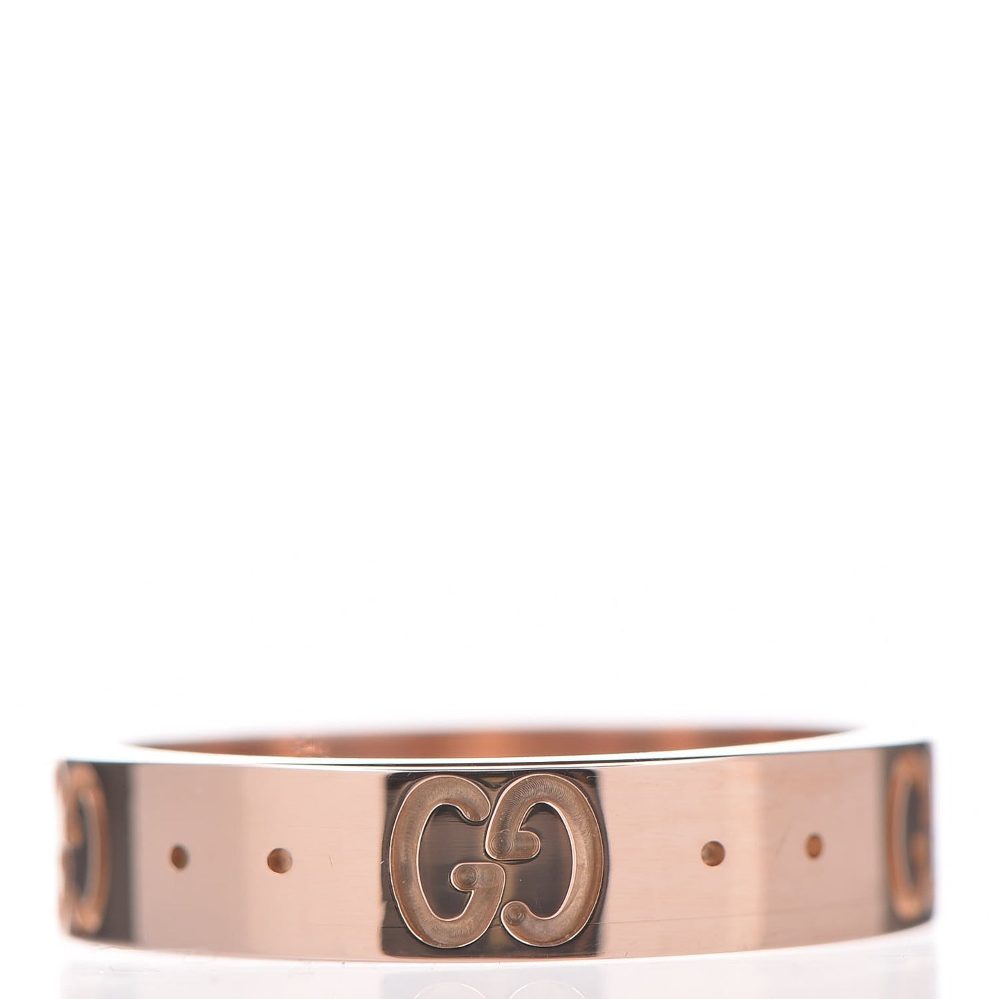 18K Yellow Gold 4mm Icon Thin Band Ring 49 4.75