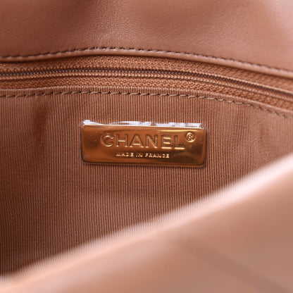 Chanel Lambskin Quilted Medium Chanel 19 Flap Brown 6 of 9
