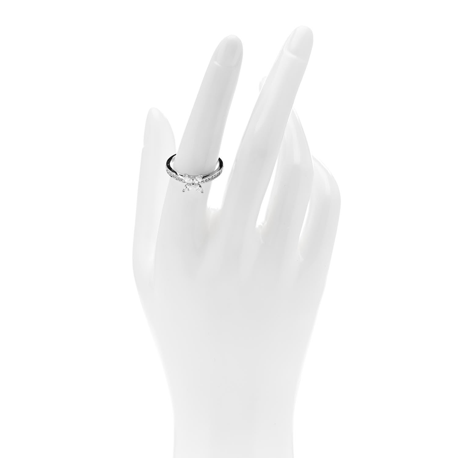 Tiffany Platinum Diamond .44ctw Victoria Ring 54 7 2 of 7