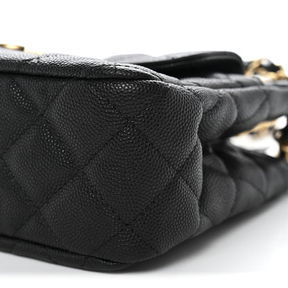 Chanel Caviar Quilted Small Wavy CC Hobo Black 9 of 10