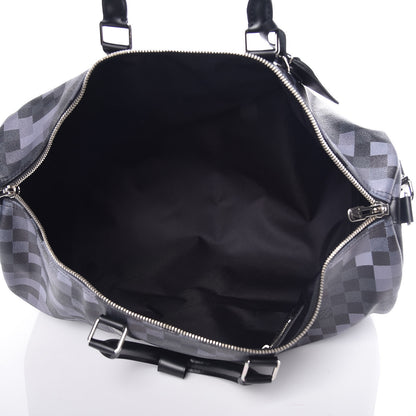 Louis Vuitton Damier Graphite Pixel Keepall Bandouliere 50 Gris 5 of 10