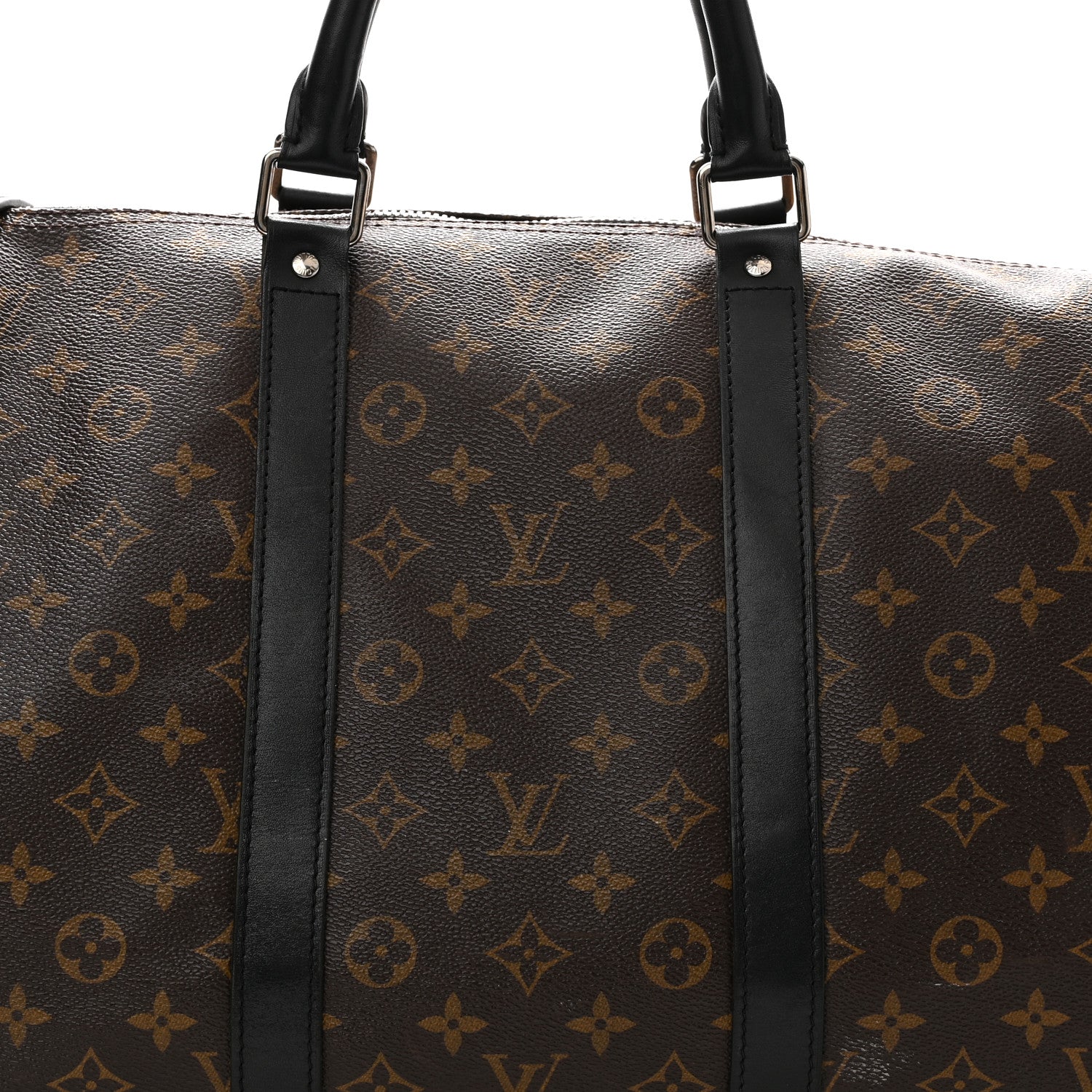 Louis Vuitton Monogram Macassar Keepall Bandouliere 55 7 of 10
