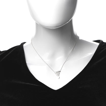 Tiffany Sterling Silver Paloma Picasso Scribble Pendant Necklace 2 of 6