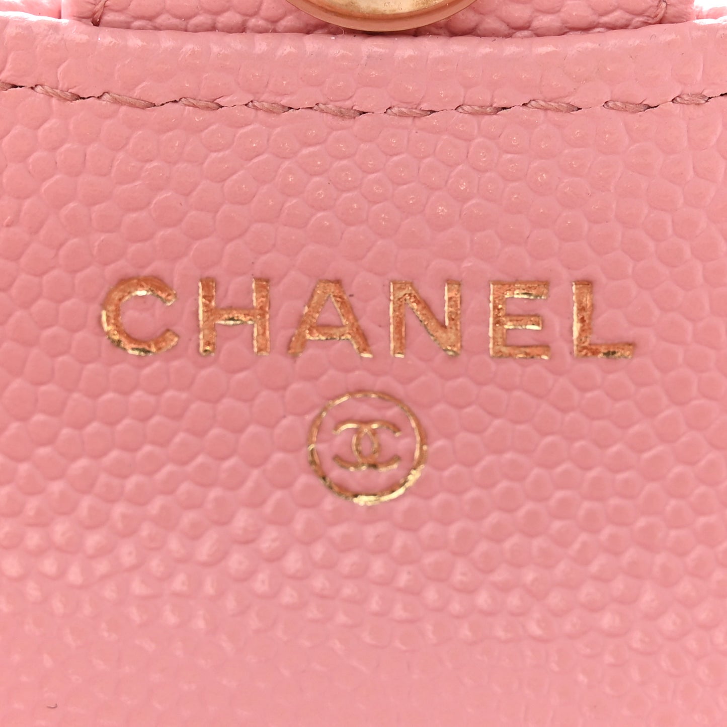 Caviar Quilted Airpods Pro Case With Chain Pink