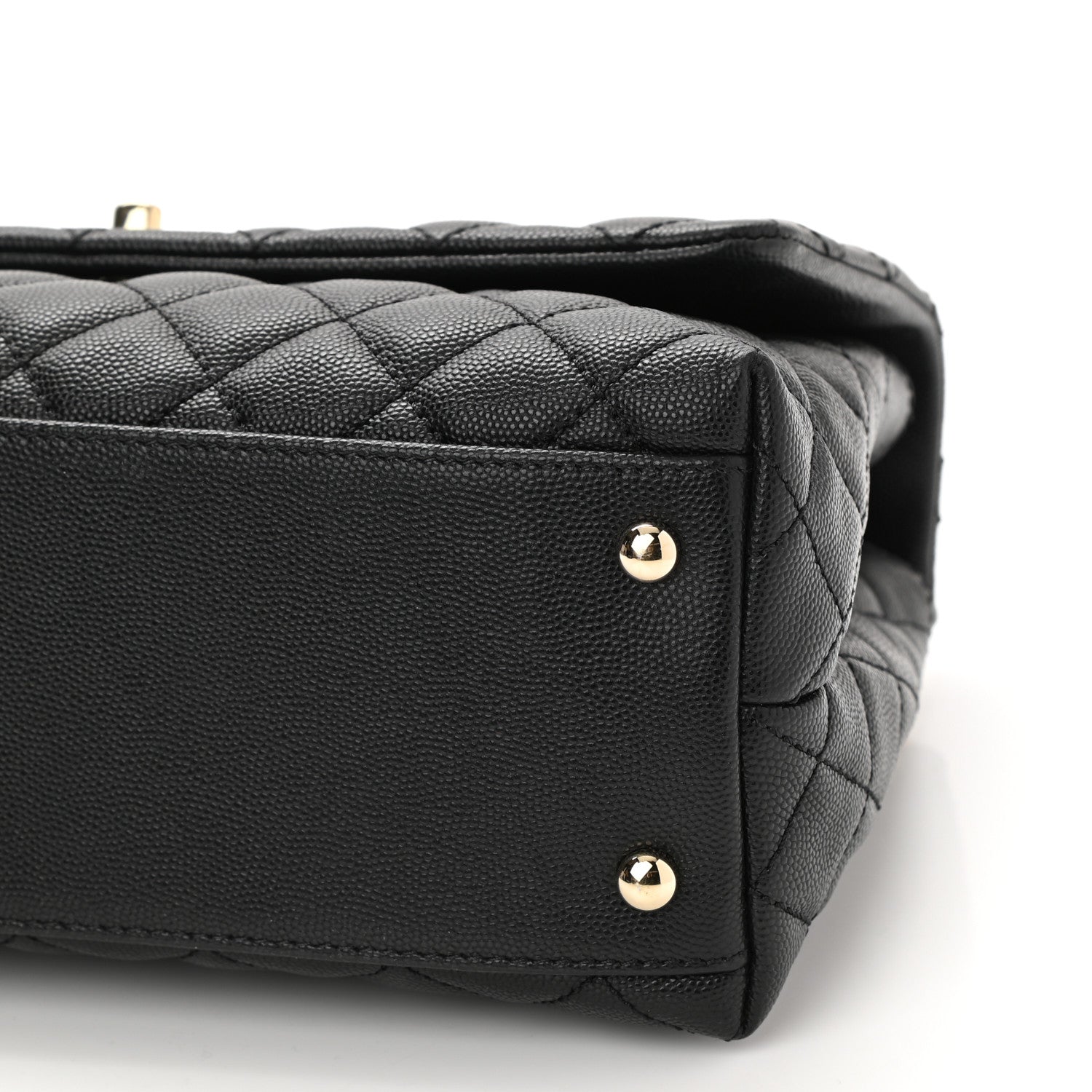 Chanel Caviar Quilted Small Coco Handle Flap Black 10 of 10