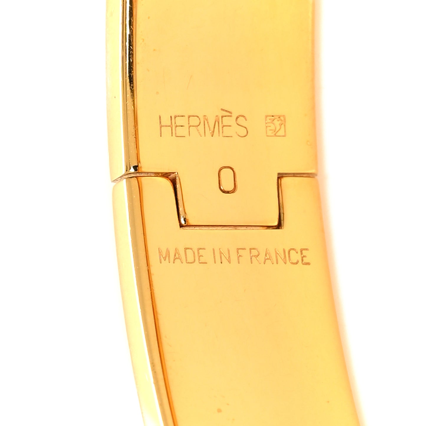Enamel Narrow Clic Clac H Bracelet PM Orange