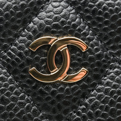 Chanel Caviar Quilted Zip Coin Purse Black 8 of 10