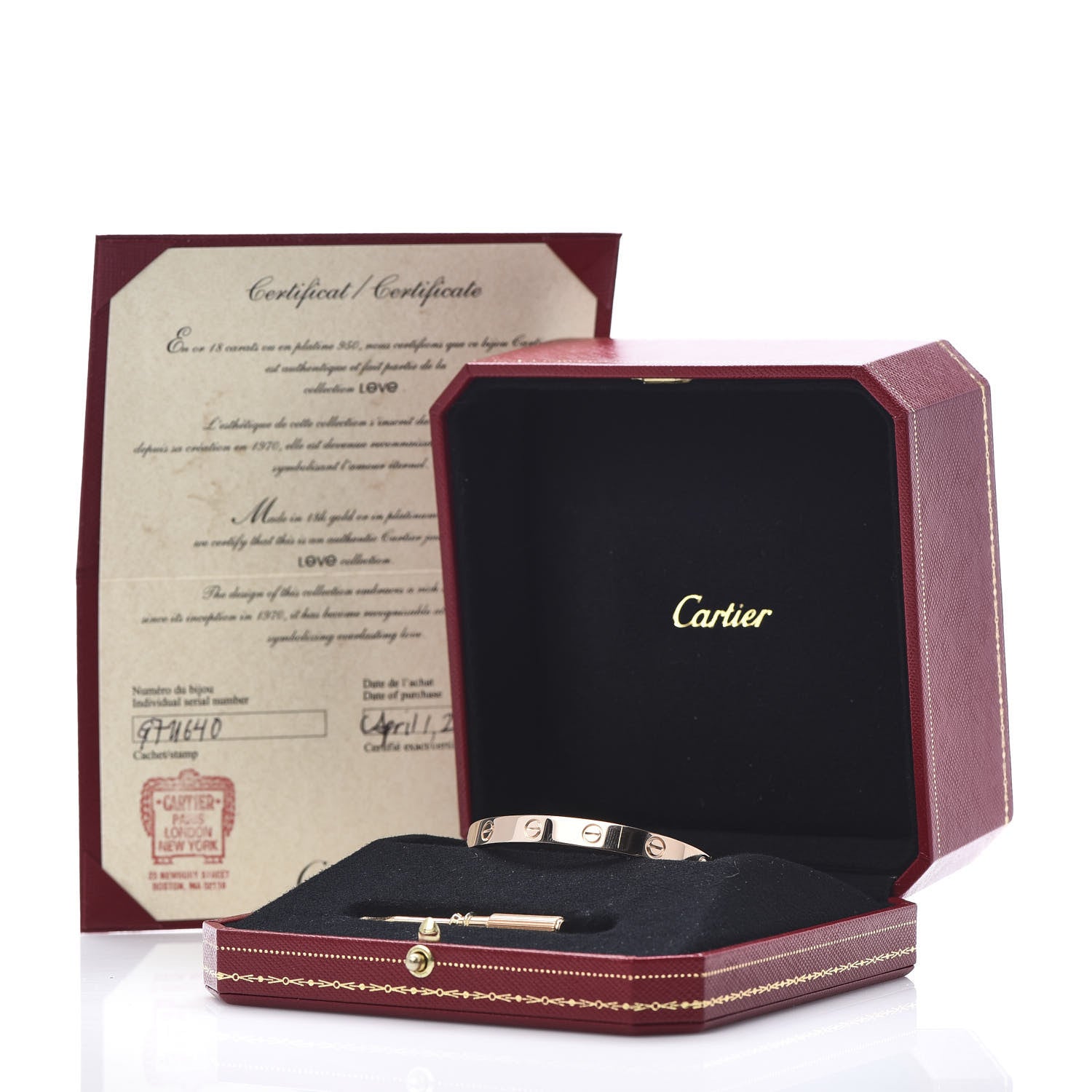 Cartier 18K Pink Gold LOVE Bracelet 16 5 of 5