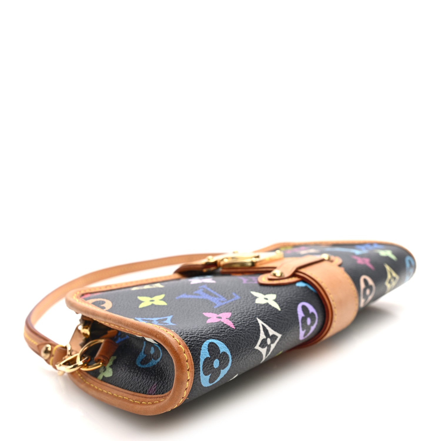 Louis Vuitton Monogram Multicolor Shirley Black 4 of 9