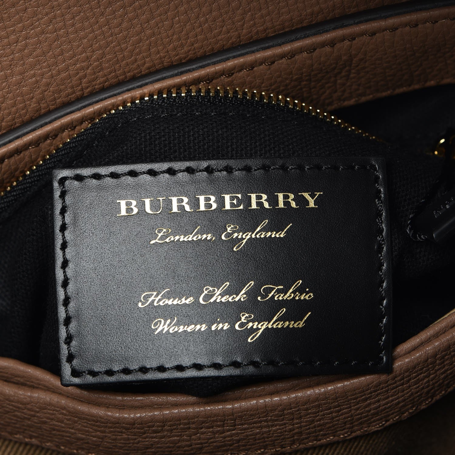 Burberry Derby Calfskin House Check Small Camberley Dark Sand 8 of 10