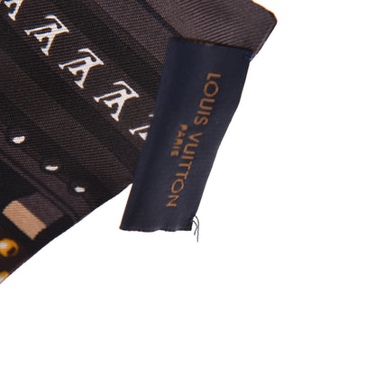 Louis Vuitton Silk Monogram LV World Bandeau Brown 3 of 6