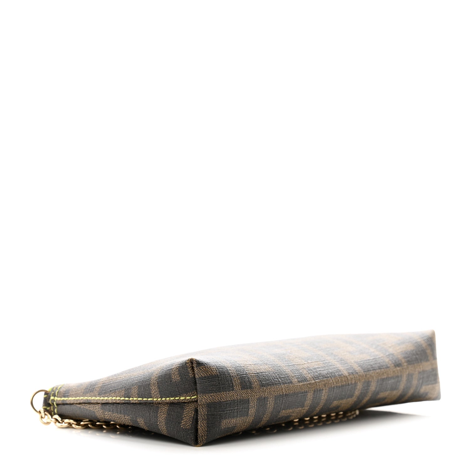 Fendi Zucca Spalmati Pochette Tobacco Wasabi 4 of 9