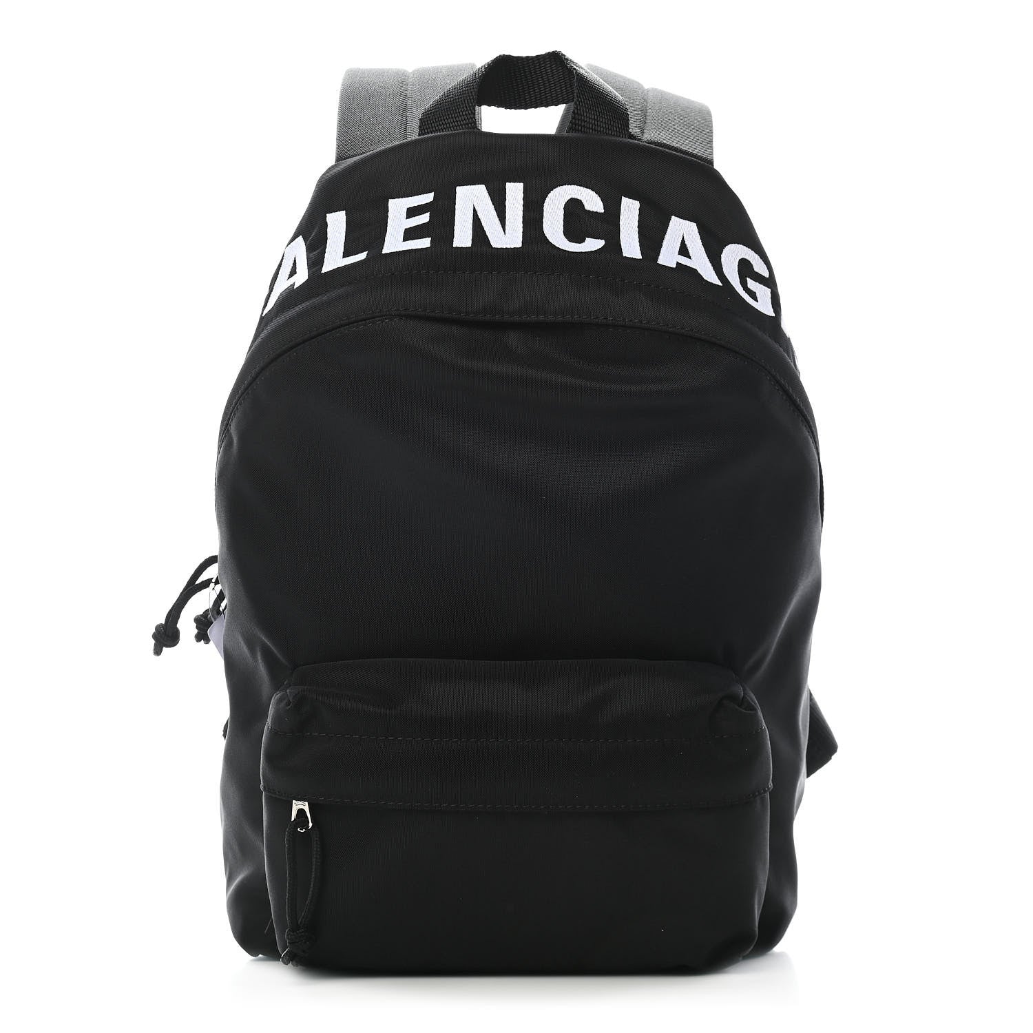 Balenciaga Sport Nylon Logo Embroidered S Wheel Backpack Black 1 of 9