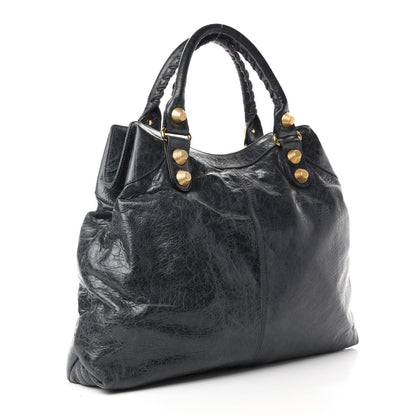 Balenciaga Chevre Giant 21 Gold Hardware Brief Anthracite 3 of 10