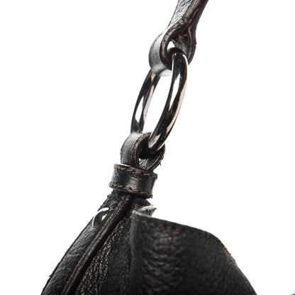 Prada Metallic Vitello Daino Hobo Dark Grey 10 of 15