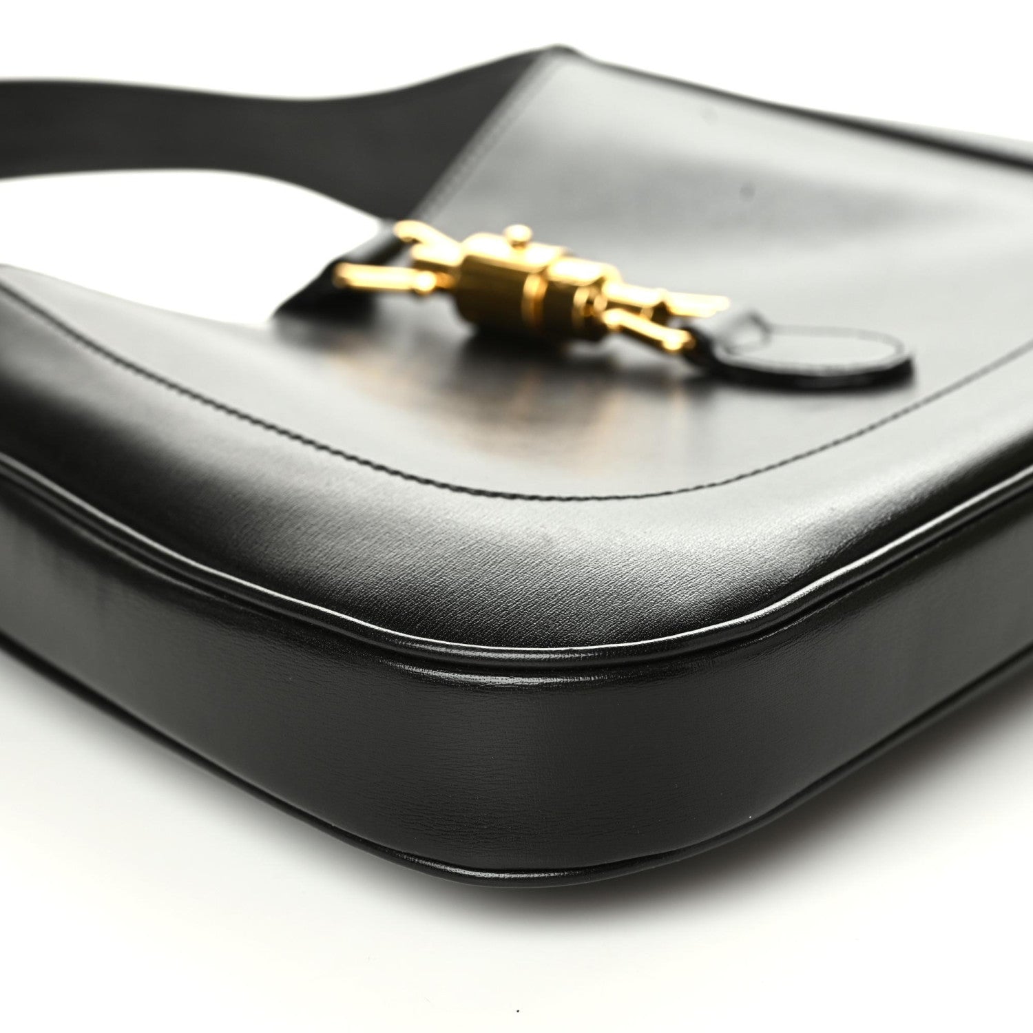 Gucci Boarded Dyana Lux Calfskin Small Jackie 1961 Hobo Black 9 of 11