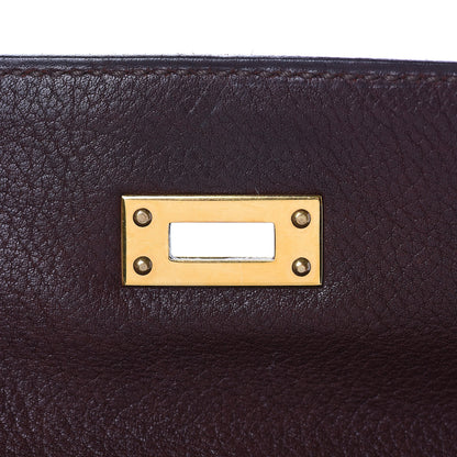 Hermes Evergrain Kelly Pochette Clutch Havane 14 of 24