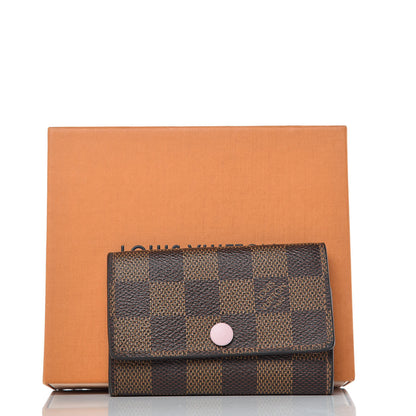Louis Vuitton Damier Ebene Multicles 6 Key Holder Rose Ballerine 10 of 10