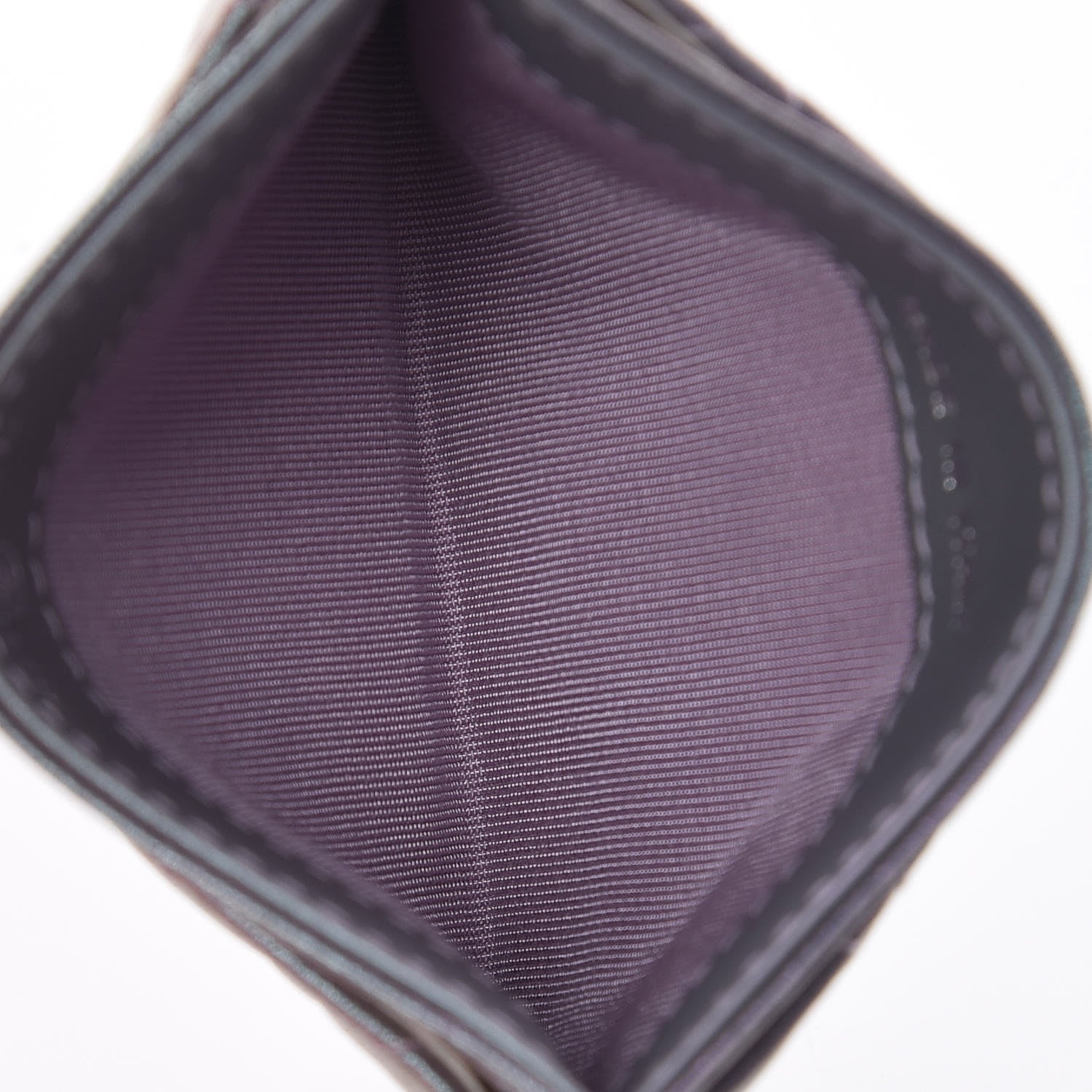 Chanel Iridescent Lambskin Quilted Reissue Card Holder Light Purple 5 of 9