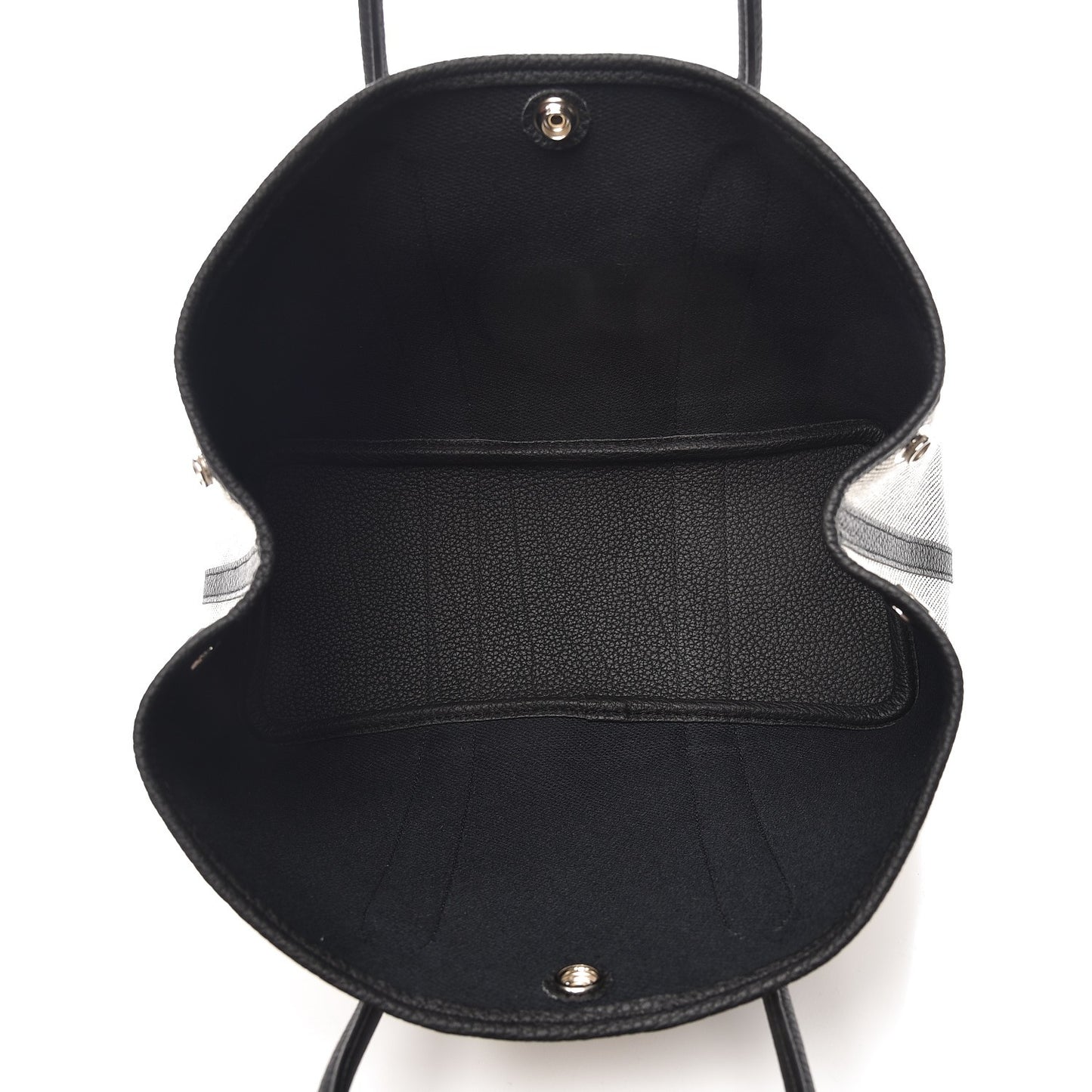Twill H Negonda Garden Party 30 TPM Tote Ecru Black