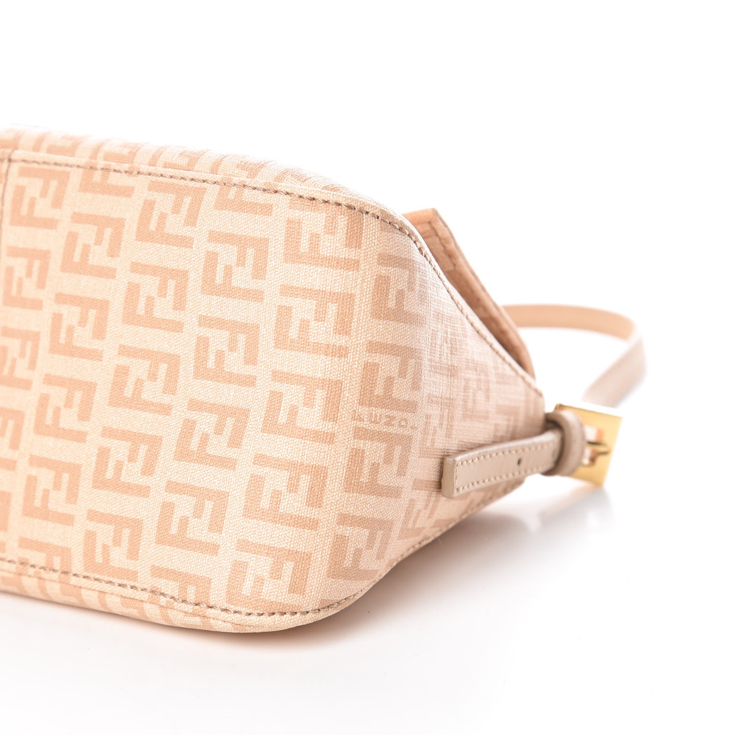 Fendi Zucchino Spalmati Vitello Mini Mama Baguette Vacchetta Camelia 6 of 10