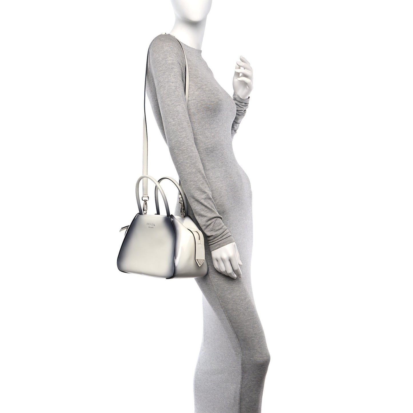 Spazzolato Small Supernova Handbag White Sfumato