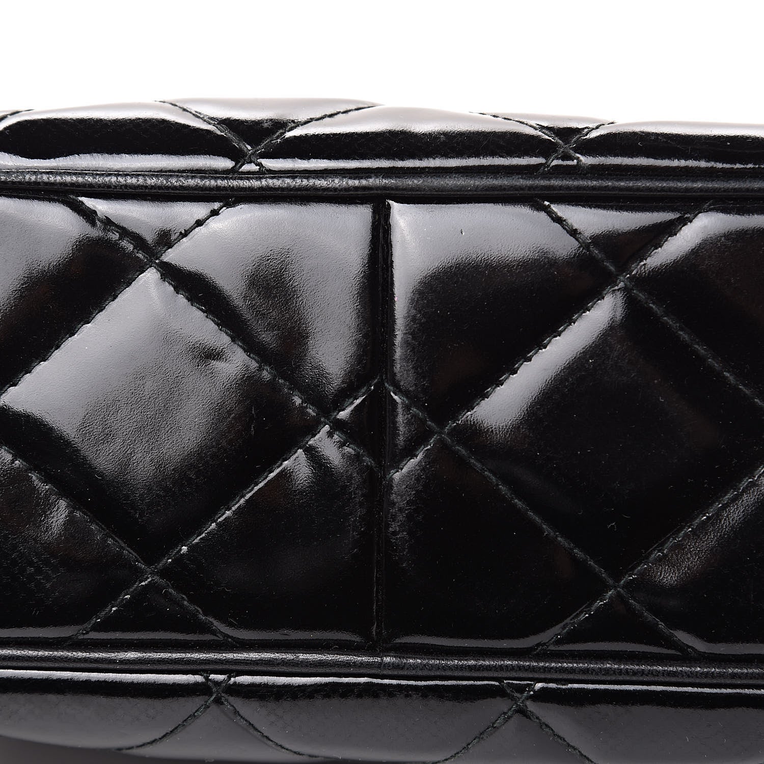 Chanel Patent Quilted Camera Case Black 14 of 15