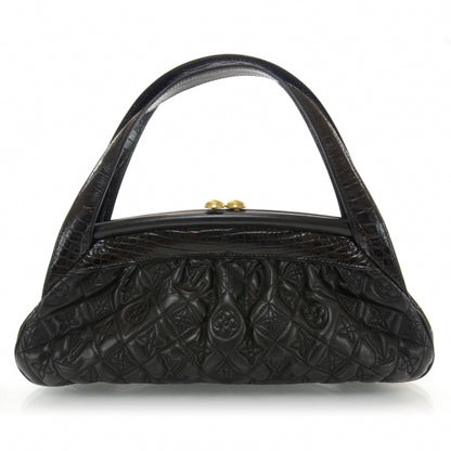 Louis Vuitton Alligator Vienna Sac Fermoir MM Black 1 of 7
