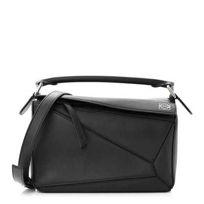 Loewe Calfskin Small Puzzle Bag Black 1 of 11
