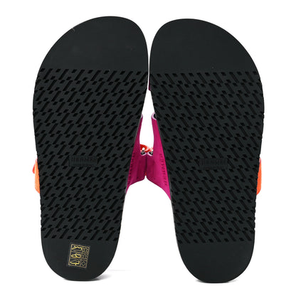 Hermes Suede Goatskin Womens Chypre Sandals 38 Rose Chapas Orange Synthetique 5 of 8