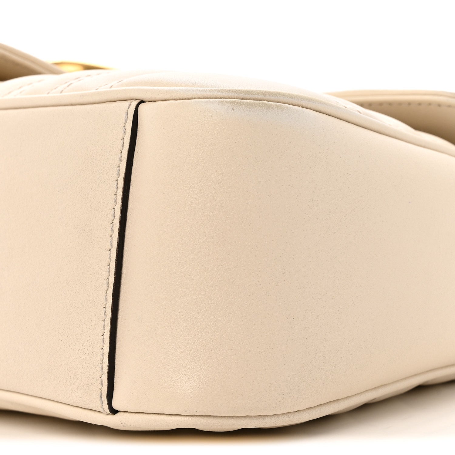 Gucci Calfskin Matelasse Small GG Marmont Shoulder Bag White 10 of 16