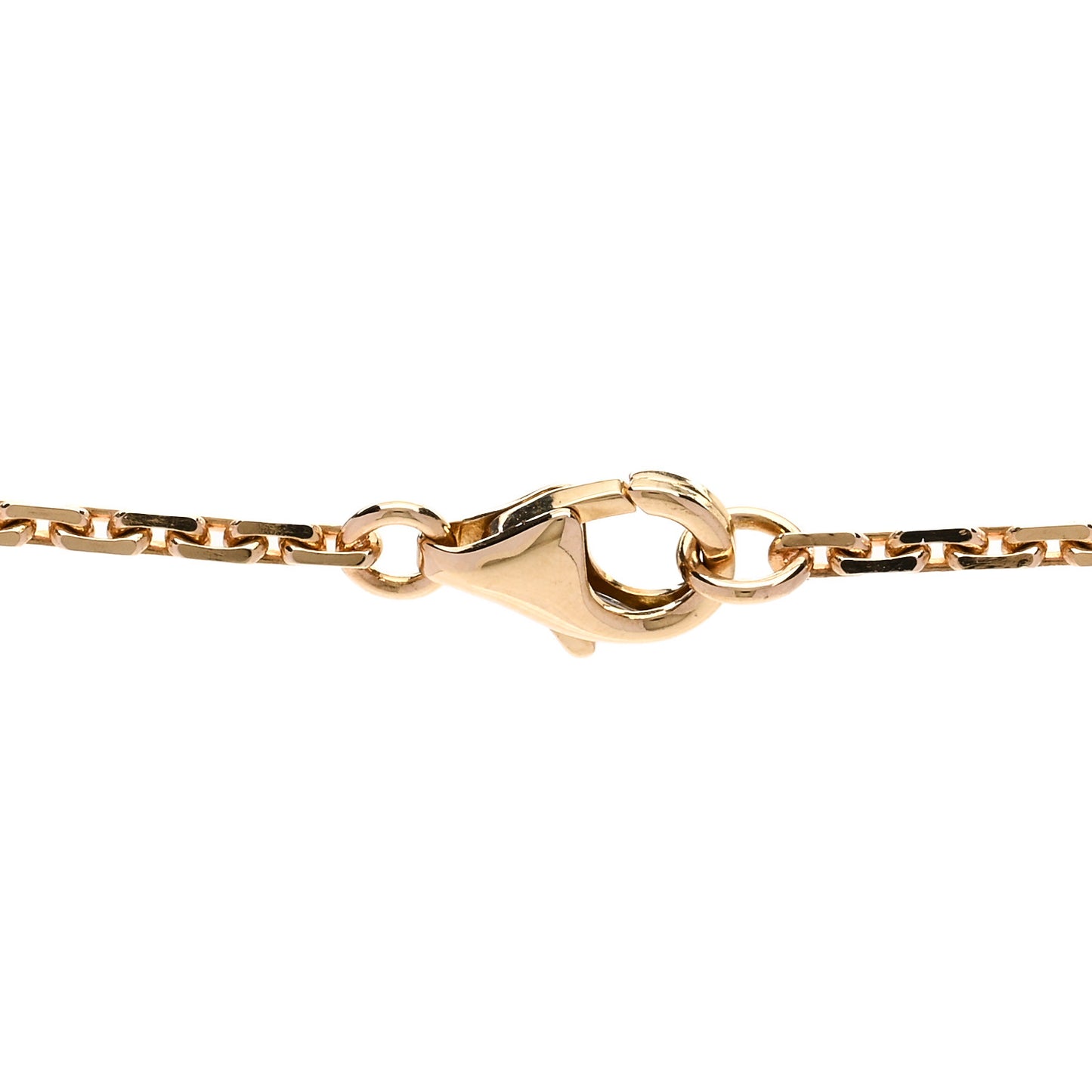 18K Yellow Gold 3 Diamonds LOVE Pendant Necklace