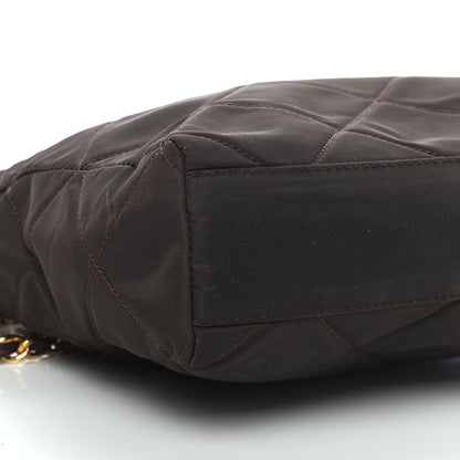 Prada Nylon Tessuto Impuntu Quilted Shoulder Bag Ebano 7 of 8