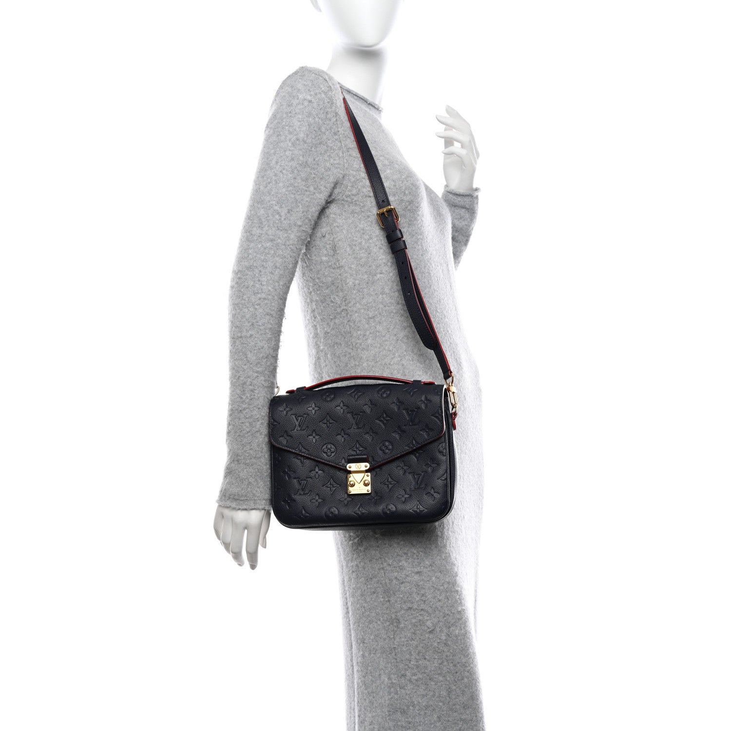 Louis Vuitton Empreinte Pochette Metis Marine Rouge 2 of 12