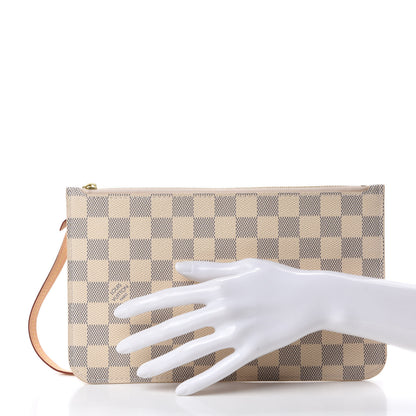 Louis Vuitton Damier Azur Neverfull MM GM Pochette 2 of 8
