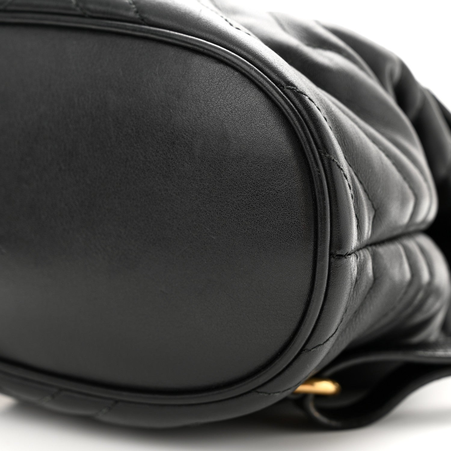 Gucci Calfskin Matelasse GG Marmont Flap Backpack Black 10 of 11