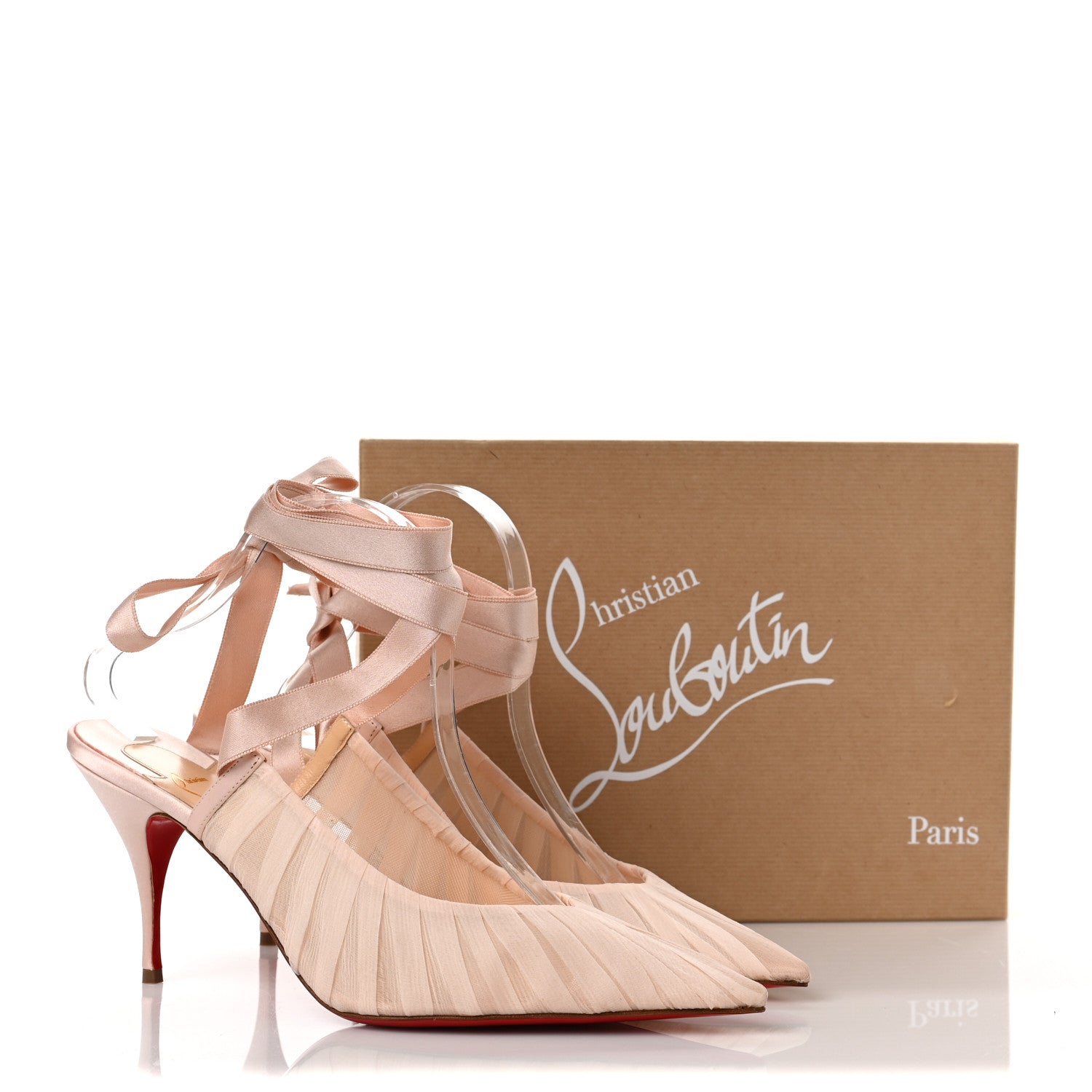 Christian Louboutin Chiffon Goya Ruban 80 Pumps 41 Petale 9 of 9