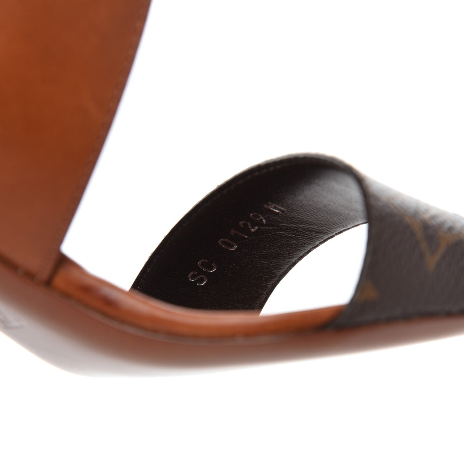 Louis Vuitton Calfskin Monogram Horizon Sandals 37 Cognac Brown 17 of 38