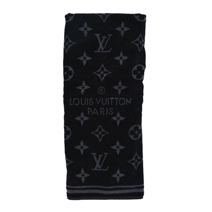 Louis Vuitton Cotton Monogram Eclipse Beach Towel Black 1 of 5