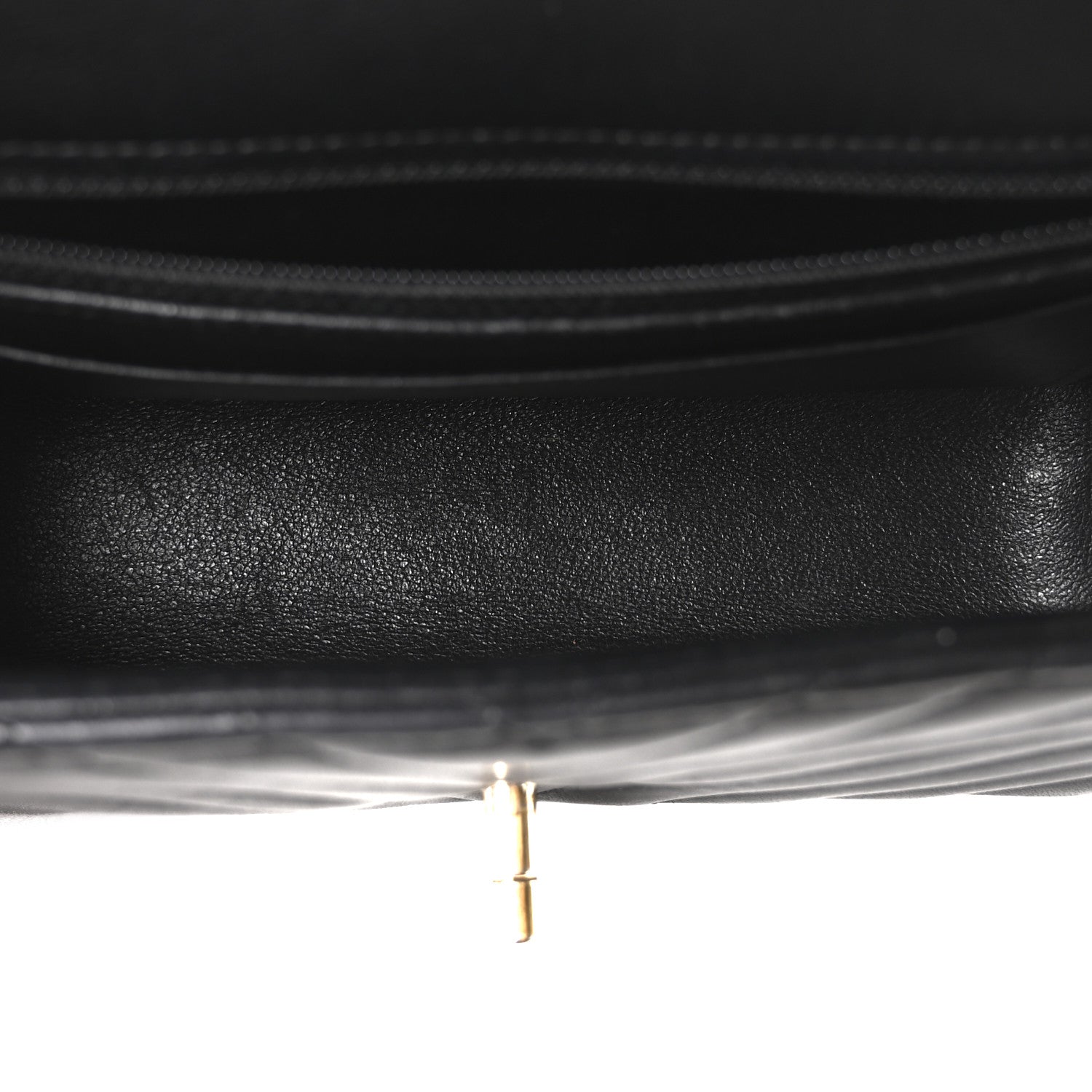 Chanel Lambskin Chevron Quilted Mini Rectangular Flap Black 5 of 10