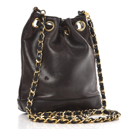 Chanel Lambskin CC Drawstring Bag Black 3 of 11