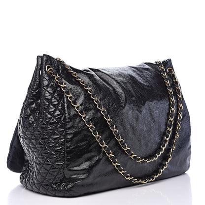 Chanel Vinyl XXL Rock and Chain Flap Black 3 of 13
