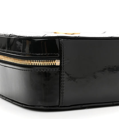 Chanel Patent Quilted Top Handle Small Vanity Case Black 8 of 9