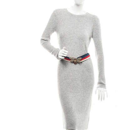 Gucci Web Queen Margaret Bee Sylvie Web Belt 90 36 Red White Blue 2 of 6