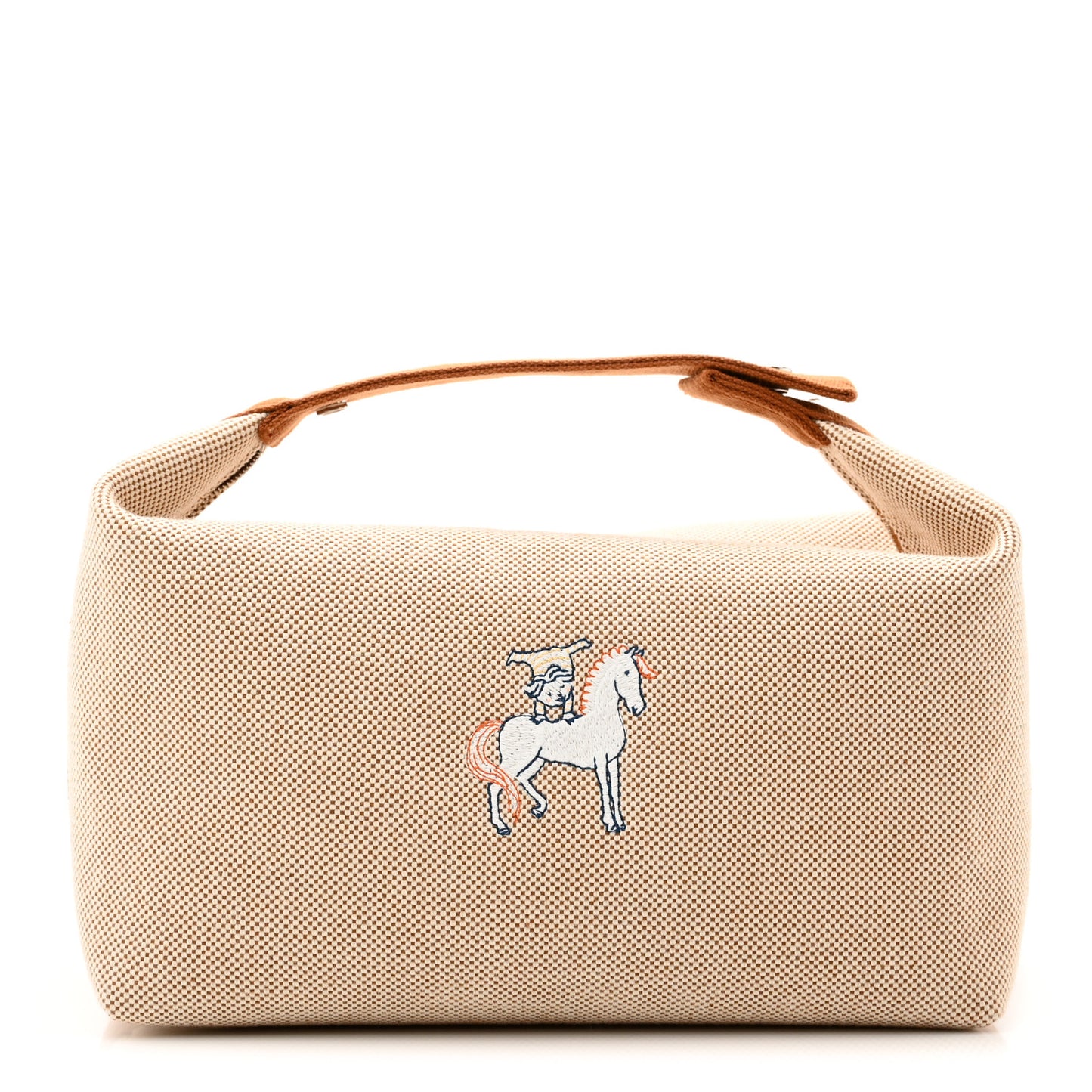 Canvas Large Bride-A-Brac Cabriole Case Biscuit